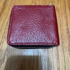 Portland Leather Red Wallet